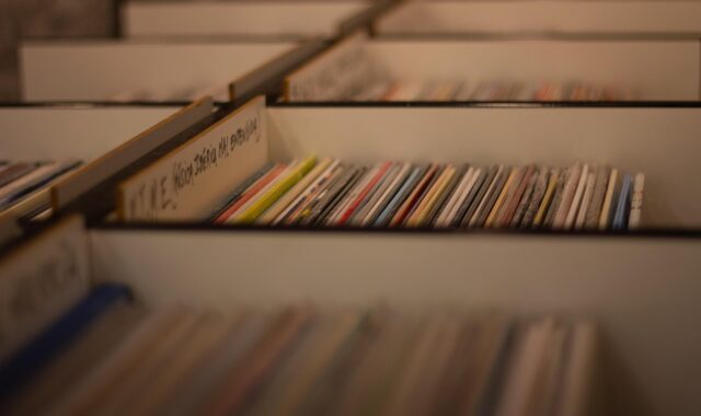 record shop, vinyl records, music, music store, albums, load, vinyl, retro