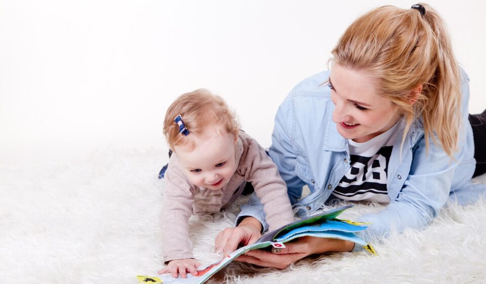 merry christmas, child, game, family, love, play, darling, luck, to lie, reading, for children, for the baby, joy, maternity, childhood, daughter, mother