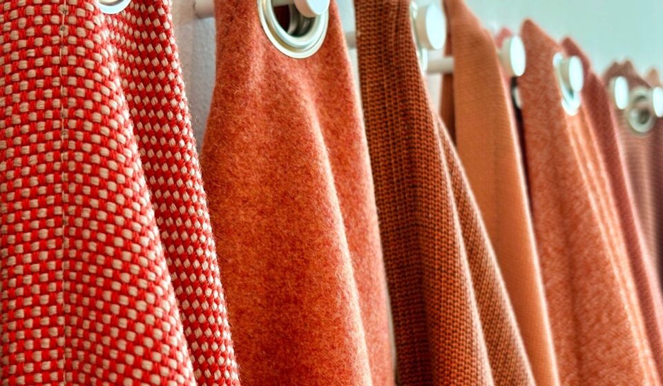 curtain, fabric, red, texture, design, home decor, interior design, pattern, grommets, hanging, home textiles, home accessories, shade, color pattern, decorative, modern, curtain rings