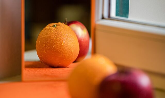 mirrors, orange, reflection, apple, still life, installation, fruit, still life, still life, still life, still life, still life, fruit, fruit, fruit
