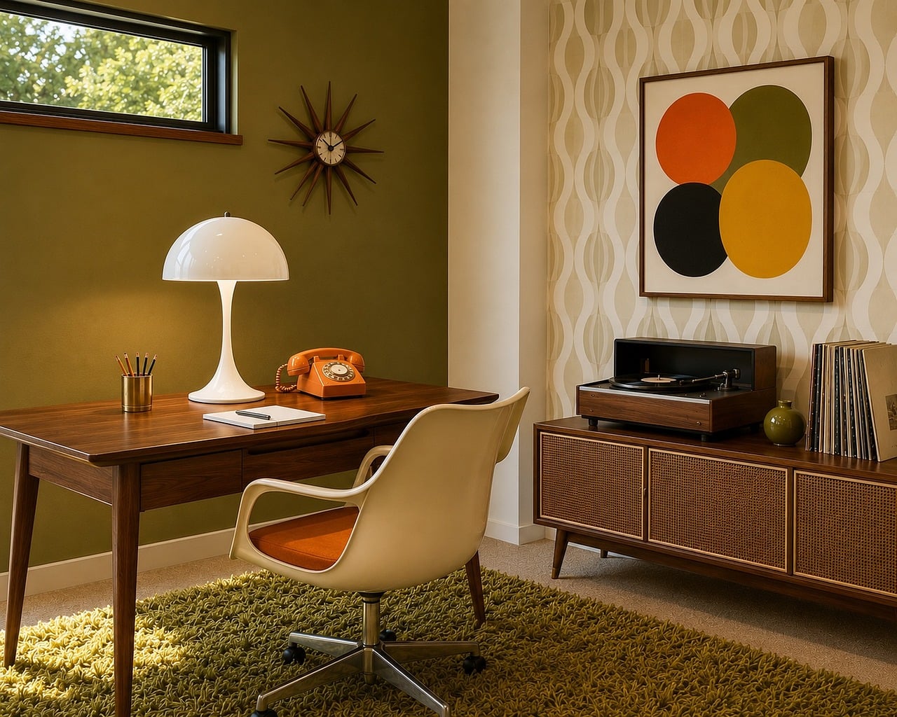 mid century, retro, hd wallpaper, desktop backgrounds, full hd wallpaper, wallpaper 4k, interior, design, telephone, cabinet, 4k wallpaper 1920x1080, turntable, free background, aesthetic wallpaper, free wallpaper, wallpaper, chair, wallpaper hd, table, artwork, green color, cool backgrounds, brown, lighting, laptop wallpaper, clean furniture, aesthetic, vintage, beautiful wallpaper, third turntable, mac wallpaper, windows wallpaper, green wall, living room, 4k wallpaper, mood lamp