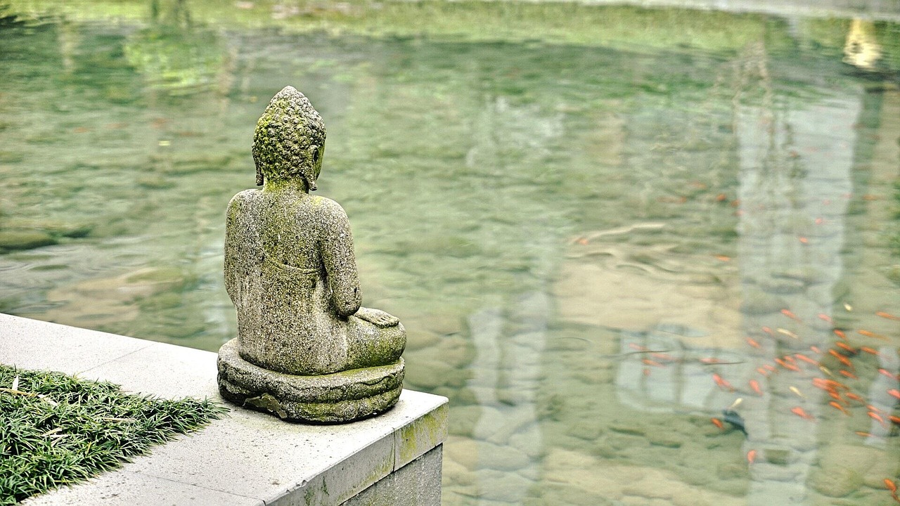 buddha, statue, nature, pond, sculpture, buddha statue, buddha sculpture, stone sculpture, buddhism, water, artwork, buddha purnima, art installation, china, religion, meditation, zen, asia