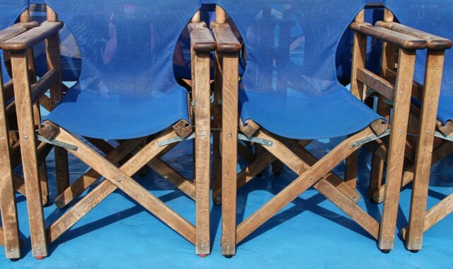 folding chairs, material, blue, sit, row of seats, to sit, foldable, wood, wooden chair, seating, ship, excursion ship, tourism, seats, empty, row, chair series, ship deck, outdoors, furniture, seating furniture, unfolded, sun deck, relax