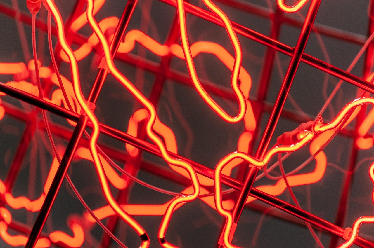 neon light, light installation, light art