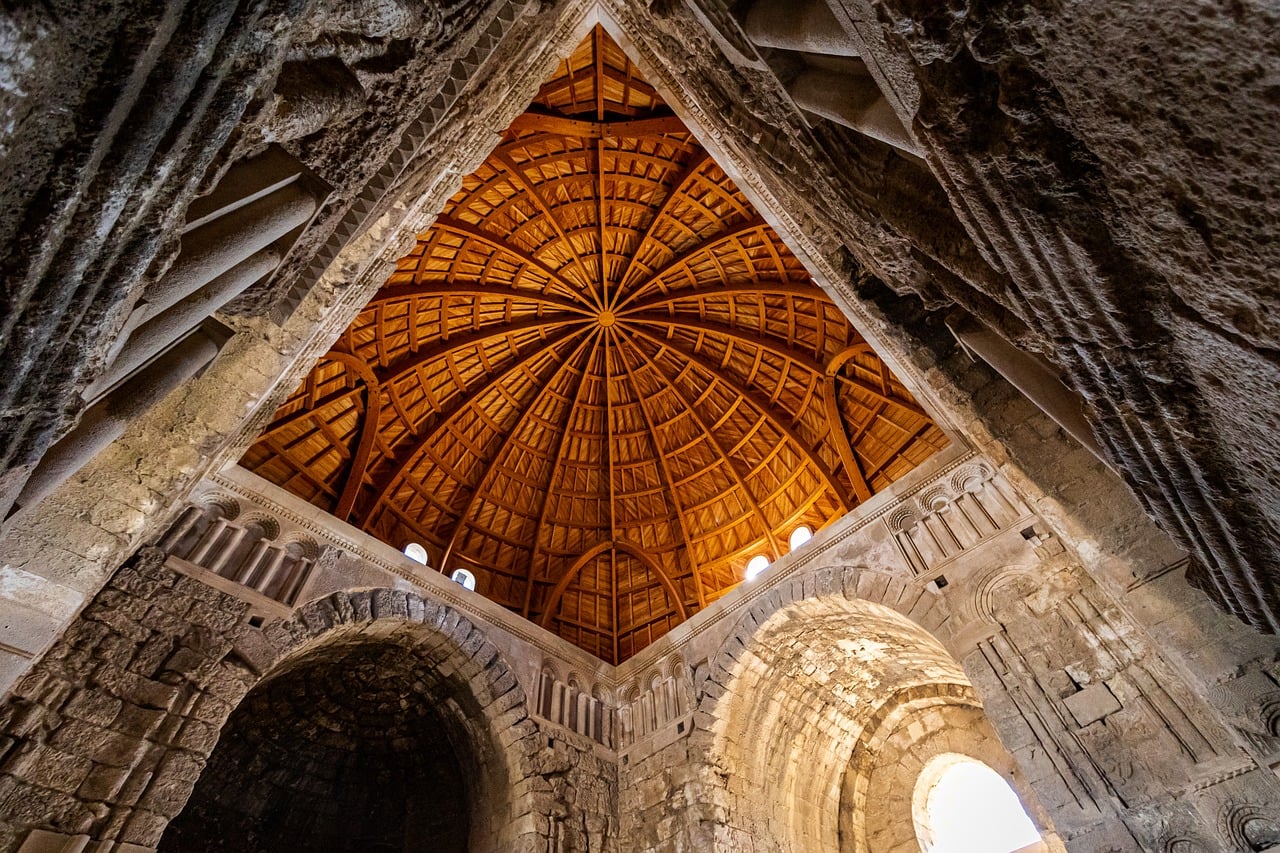 architecture, mosque, arch, landscape, ruin, ruins, history, castle, abandoned, old, building