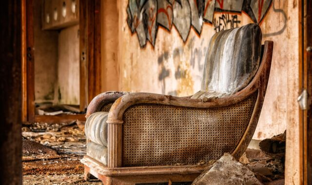chair, furniture, lost places, old, seating, decay, broken, pforphoto, the atmosphere, transience, graffiti, old building, empty, clutter, dirt, destruction, ailing, dilapidated, shabby, to sit, relax, comfortable, abandoned places, chair, chair, chair, chair, chair, furniture, furniture, graffiti