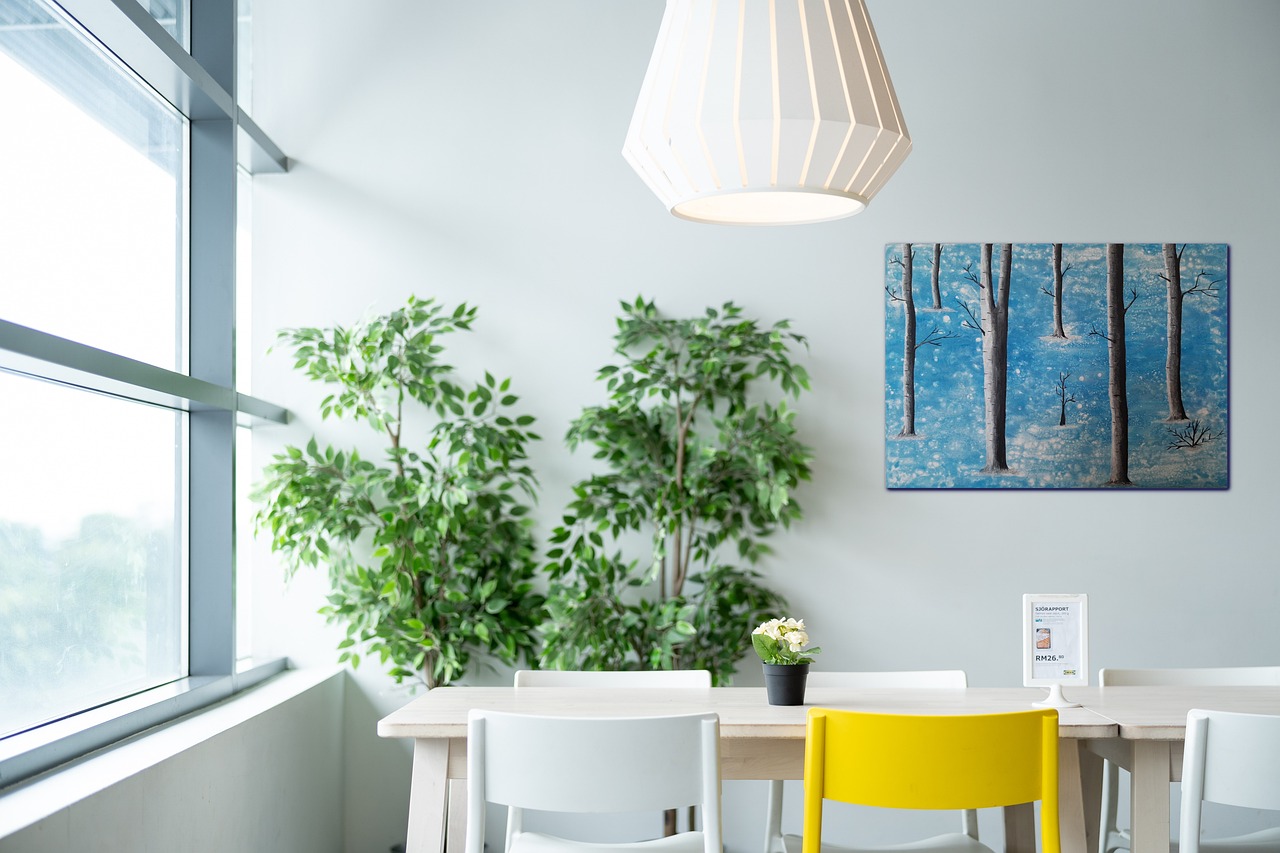 acrylic painting, pouring technique, wall interior design, painting, winter, interior, wall decoration
