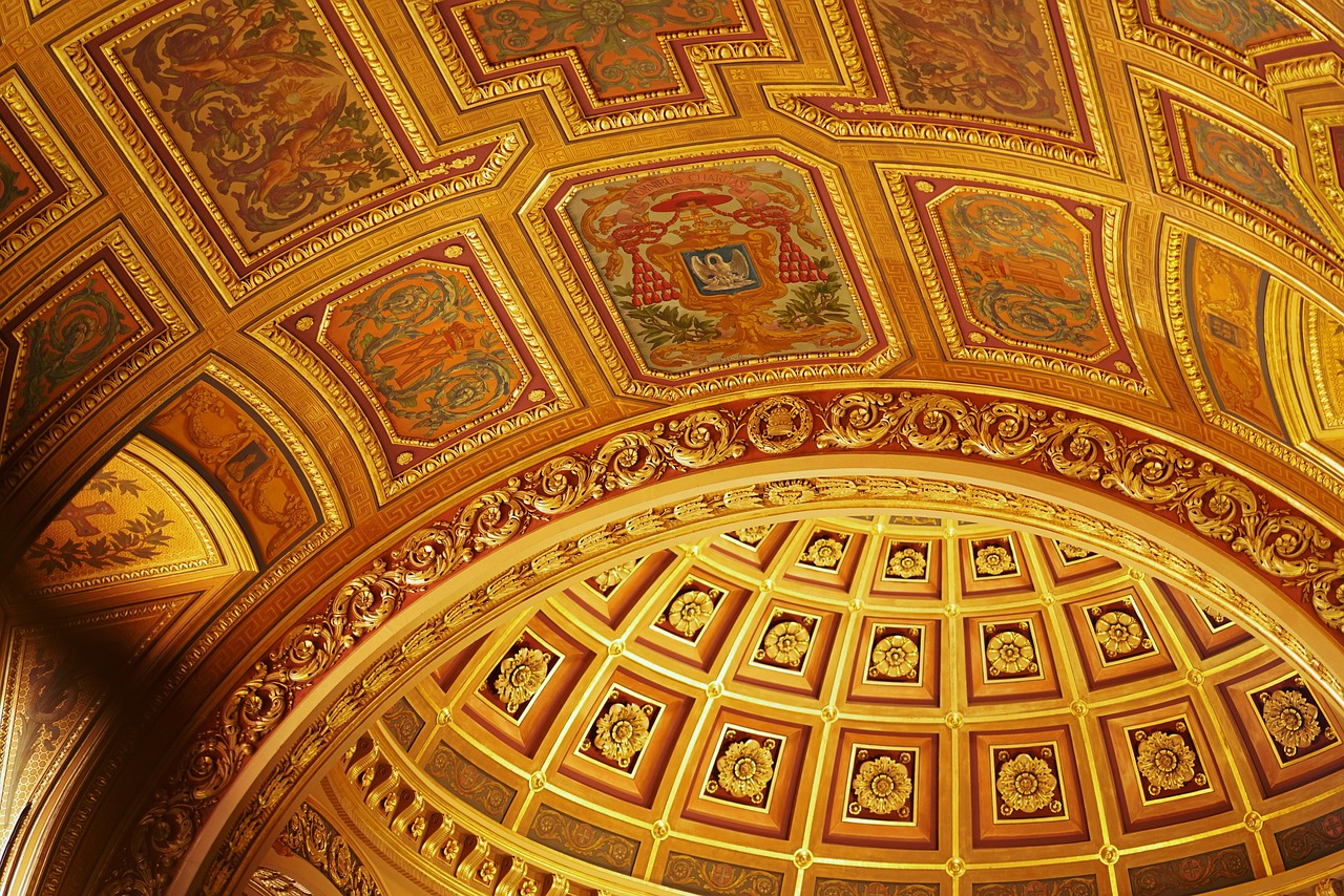 cathedral, mac wallpaper, beautiful wallpaper, church, full hd wallpaper, ceiling, dome, 4k wallpaper, free wallpaper, cool backgrounds, ornaments, free background, saint pierre, cupola, wallpaper hd, interior, laptop wallpaper, windows wallpaper, nave, france, hd wallpaper, wallpaper 4k, wallpaper, 4k wallpaper 1920x1080, desktop picture, hintergrundsbild, desktop backgrounds, yk